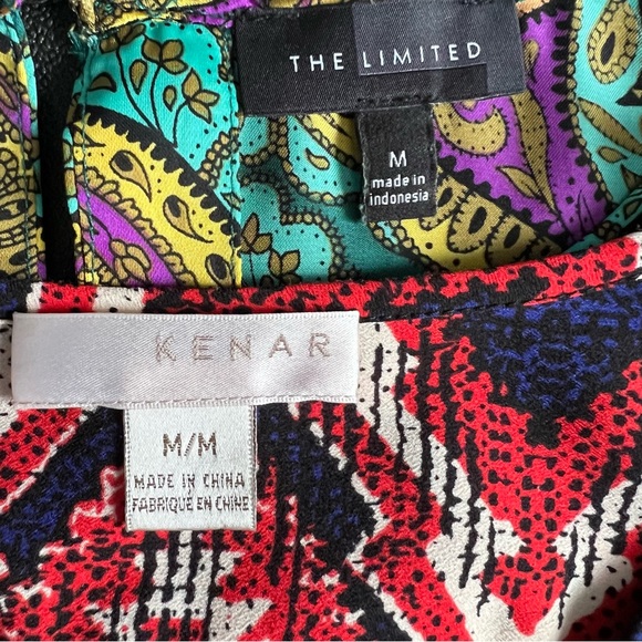 Kenar & The Limited Two Tops Sleeveless Pullover Casual Loose Fit Blouse EUC M - Picture 8 of 8